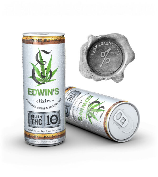 Experience the smooth and refreshing taste of our Silver Medal winning Edwin Palmer THC Drinks by Edwin's Edibles & Elixirs. This premium THC beverage combines crisp flavors with a perfect balance of relaxation and enjoyment. Sip on Edwin Palmer for a unique and uplifting experience.