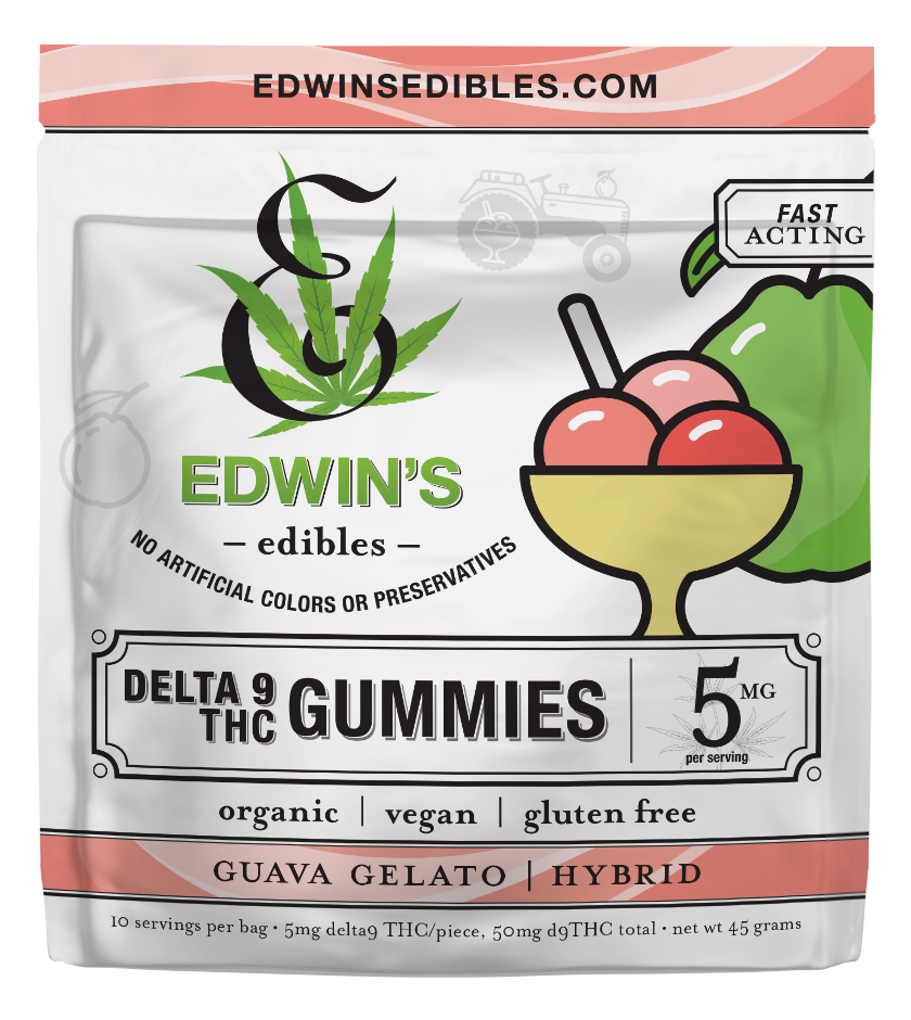 Guava Gelato - Hybrid - Delta 9 THC Fast Acting Gummies - front