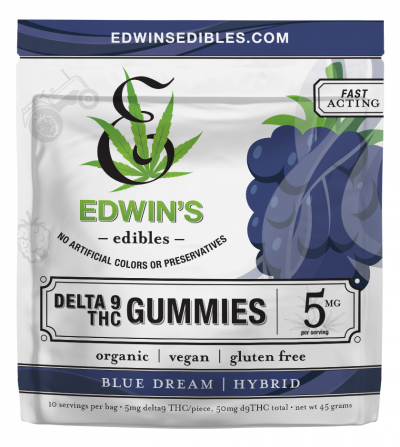 Blue Dream - Sativa - Delta 9 THC Fast Acting Gummies - front